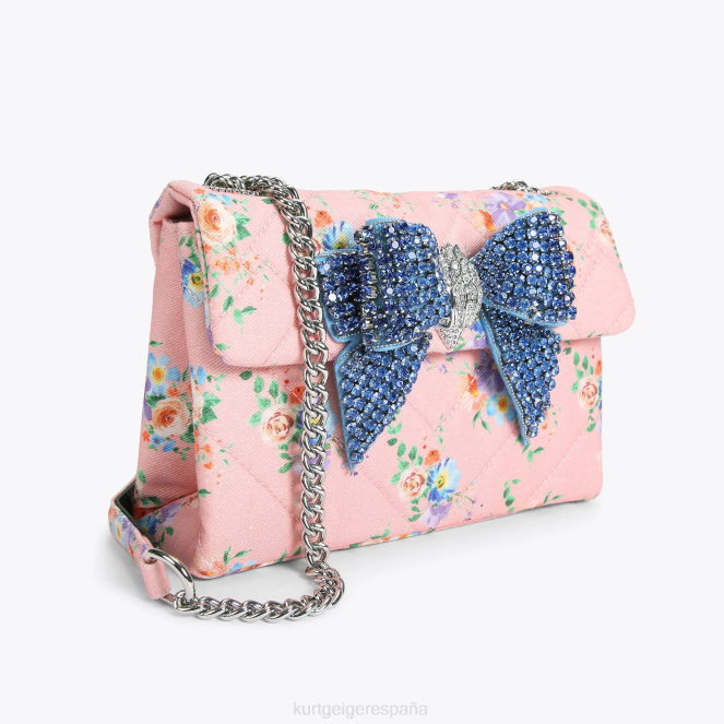 Kurt Geiger mujer londres arco medio kensington 2LPR85 | bolsas combinación rosa